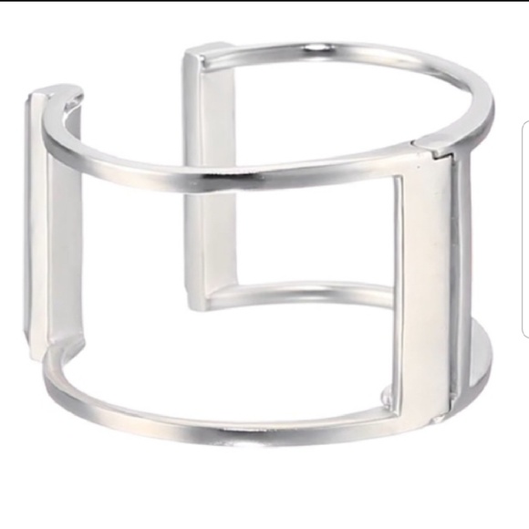 Kendra Scott Gavin cuff bracelet slate silver RARE NWT - Picture 2 of 6